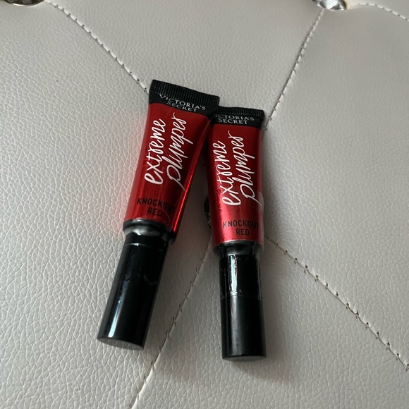 NEW Lot of 2 Victoria's Secret Extreme Lip Plumper Lip Gloss Knockout Red - Picture 4 of 8